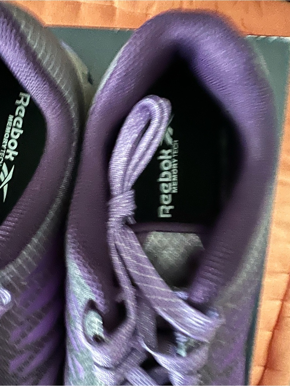 Reebok Grey and Purple Athletic Work Shoe - Picture 5 of 9